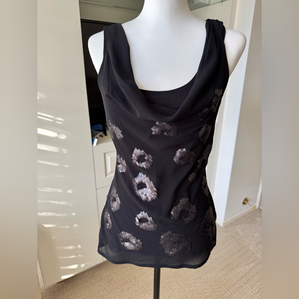 REMAIN Sequin Leopard Tank Top – Size S